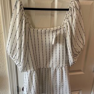 Madewell Women’s Jacquard Puff Sleeve Empire Top NWT - 3x